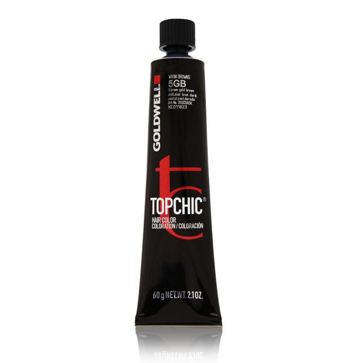 Goldwell, Top Chic, Permanent Hair Dye, 5GB Light Brown Gold, 60 ml - Teknashop Ltd