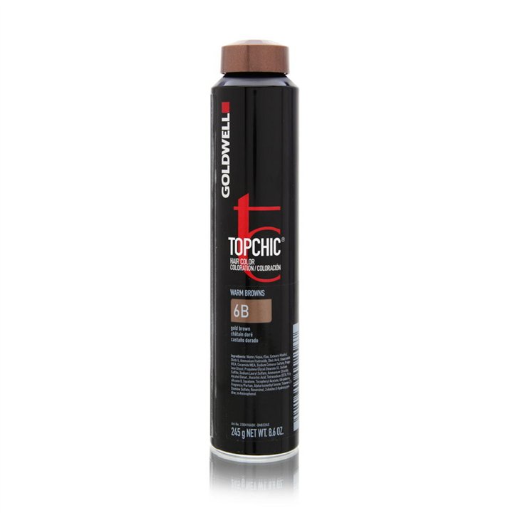 Goldwell, TopChic, Permanent Hair Dye, 6B Gold Brown, 250 ml - Teknashop Ltd