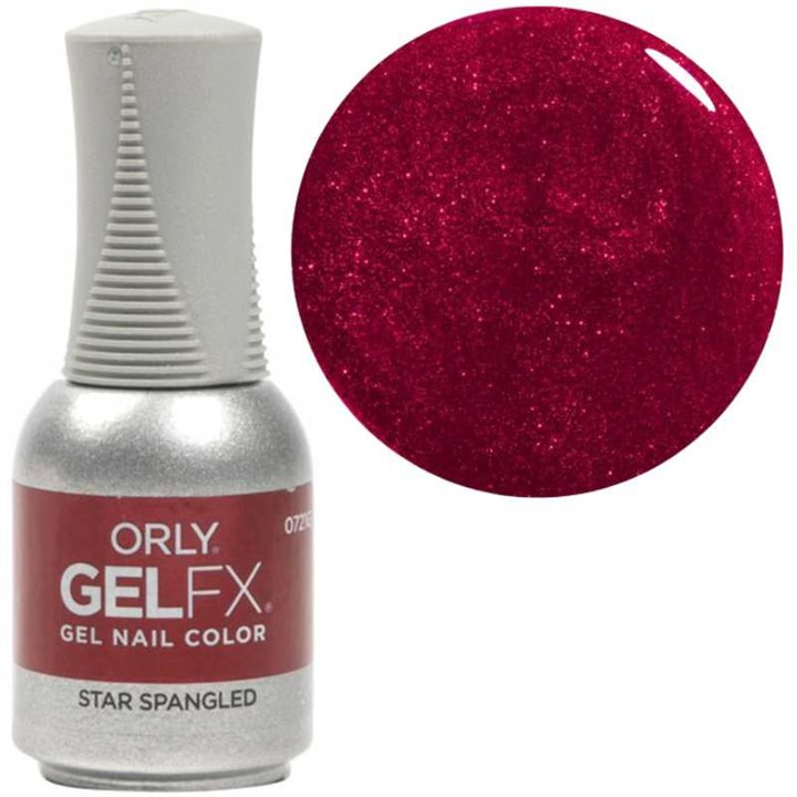Orly, Gelfx, Shimmer, Semi-Permanent Nail Polish, Star Spangled, 18 ml - Teknashop Ltd
