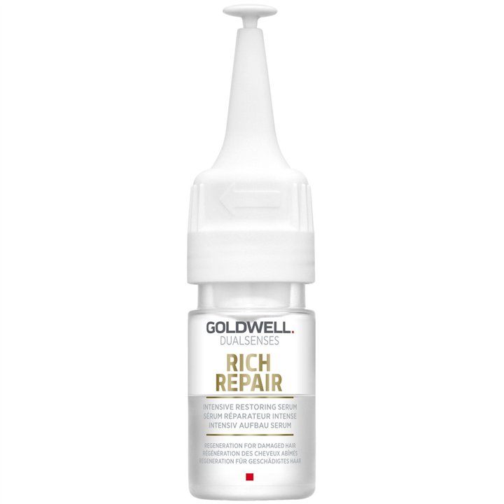 Set, Goldwell, Dualsenses Rich Repair, Repairing, Ampoules Treatment Serum, For Hair, For Women, 12 pcs, 18 ml - Teknashop Ltd