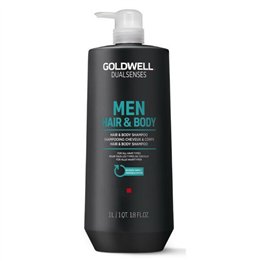 Goldwell, Dualsenses Men, Aromatic, Shower Gel & Shampoo 2-In-1, 1000 ml - Teknashop Ltd