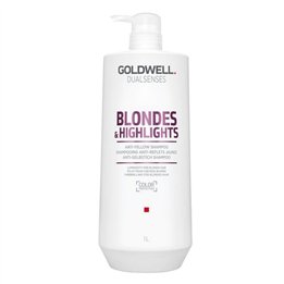 Goldwell, Dualsenses Blondes & Highlights, Post Colour Shampoo, Anti-Yellow, 1000 ml - Teknashop Ltd