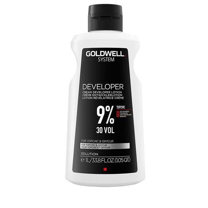 Goldwell, System, Hair Oxidant Lotion, 9%, 30 vol, 1000 ml - Teknashop Ltd