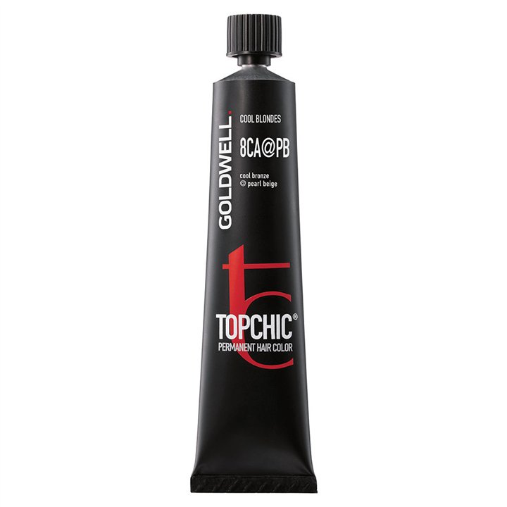 Goldwell, TopChic, Permanent Hair Dye, 8CAPB Cool Bronze/Pearl Beige, 60 ml - Teknashop Ltd