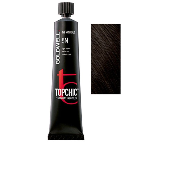 Goldwell, TopChic, Permanent Hair Dye, 5N Light Brown, 60 ml - Teknashop Ltd