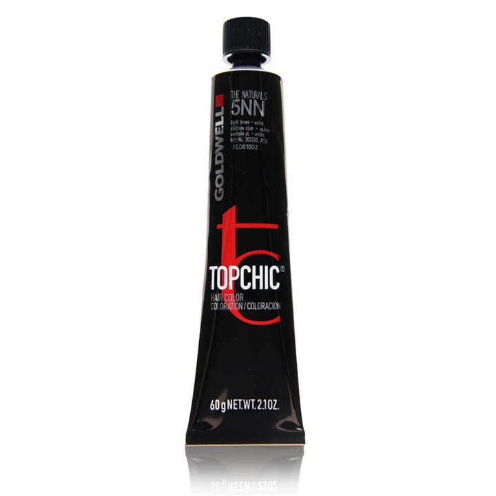 Goldwell, TopChic, Permanent Hair Dye, 5NN Light Brown Extra, 60 ml - Teknashop Ltd