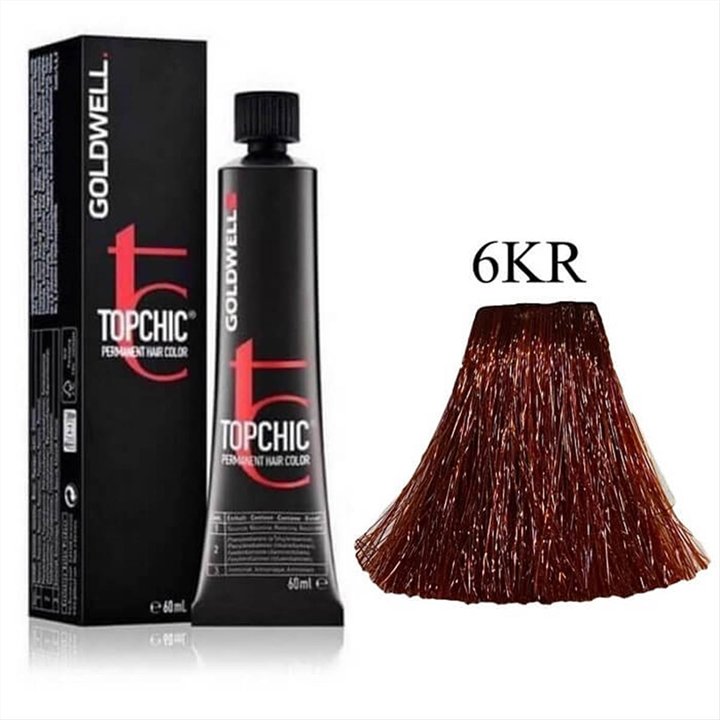 Goldwell, TopChic, Permanent Hair Dye, 6KR Pomegranate, 60 ml - Teknashop Ltd