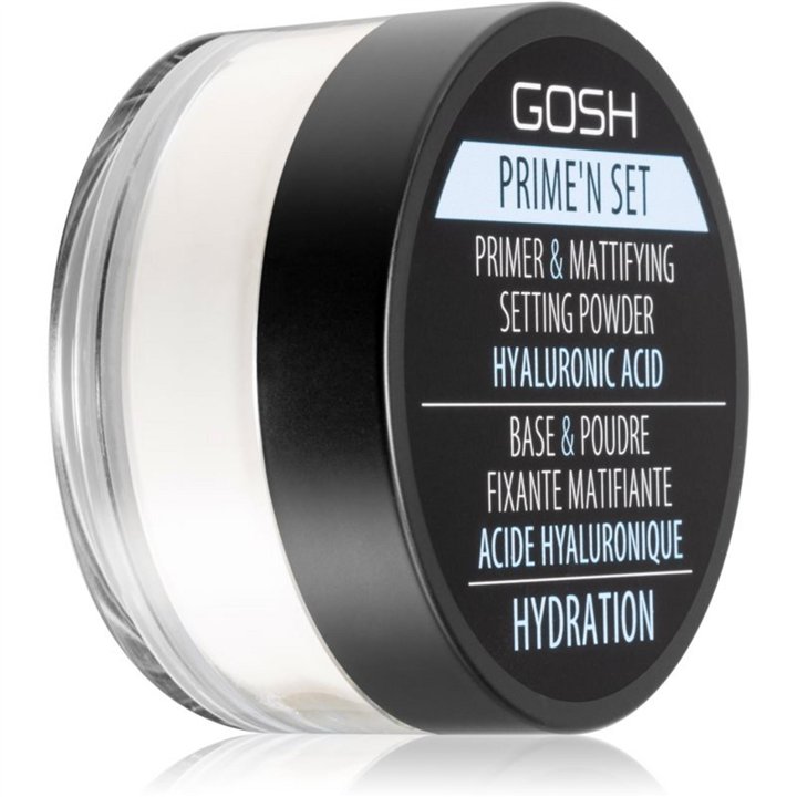Gosh, Prime'N Set, Vegan, Primer & Setting Powder, Loose Setting Powder, 002, Banana, 7 g - Teknashop Ltd