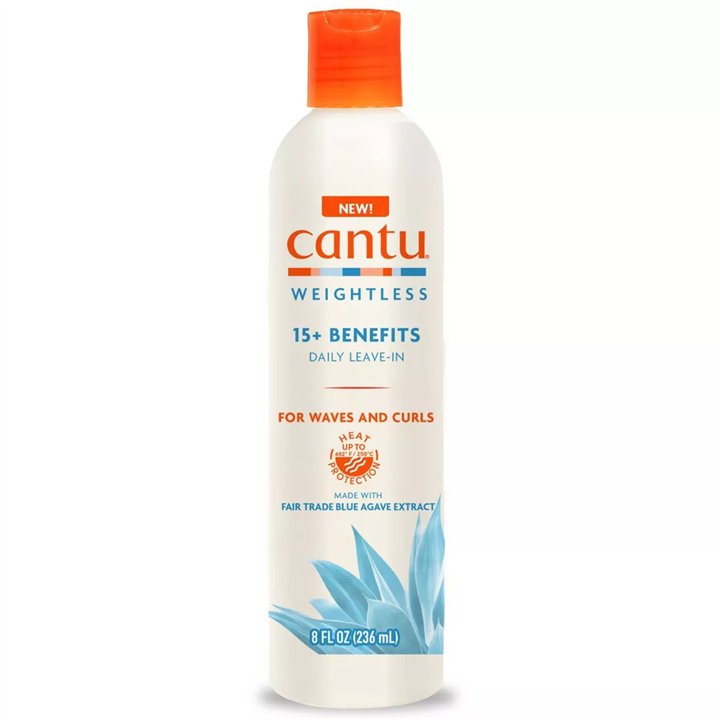 Cantu, Weightless, Agave, Hair Leave-In Conditioner, Smoothing, 236 ml - Teknashop Ltd