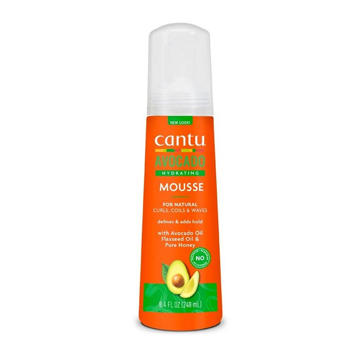 Cantu, Avocado, Avocado Oil, Hair Styling Mousse, Definition & Control, Light Hold, 248 ml - Teknashop Ltd