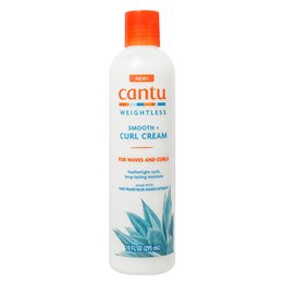 Cantu, Weightless Smooth + Curl, Hair Leave-In Cream Treatment, Curl Defining, 295 ml - Teknashop Ltd