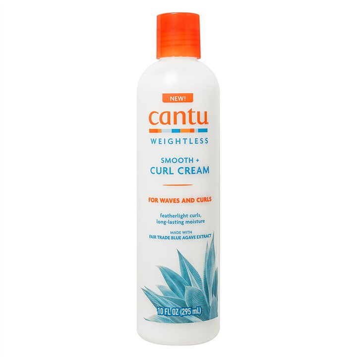 Cantu, Weightless Smooth + Curl, Hair Leave-In Cream Treatment, Curl Defining, 295 ml - Teknashop Ltd