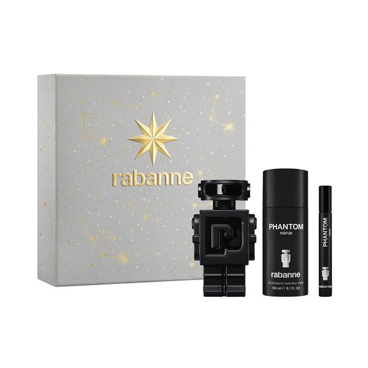 Set Paco Rabanne: Phantom, Eau De Parfum, For Men, 100 ml + Phantom In Red, Eau De Parfum, For Men, 10 ml + Phantom, Deodorant S