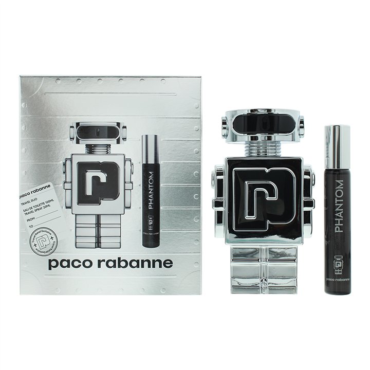 Set Paco Rabanne: Phantom, Eau De Toilette, For Men, 100 ml + Phantom, Eau De Toilette, For Men, 20 ml - Teknashop Ltd