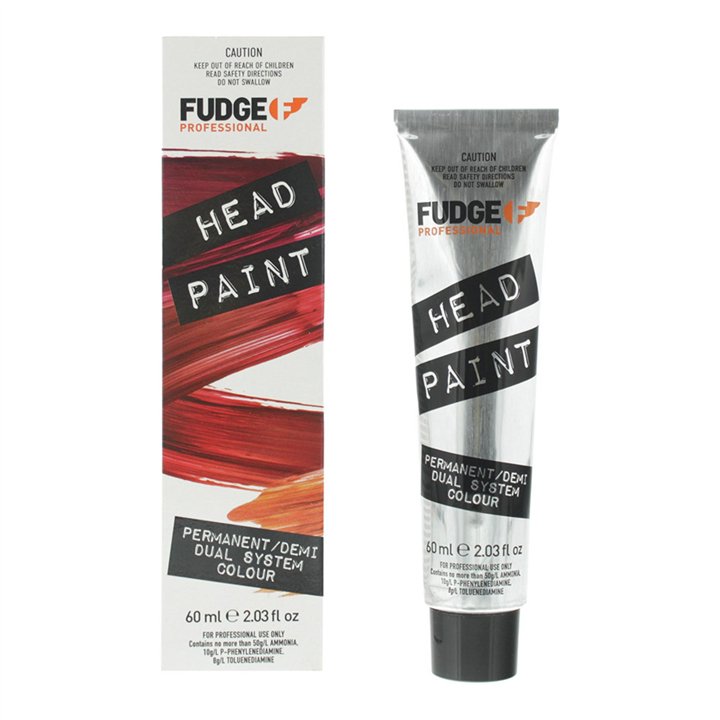 Fudge Professional, Head Paint, Triple Conditioning Complex, Permanent Hair Dye, 55.26 Light Intense Violet Red Brown, 60 ml - T