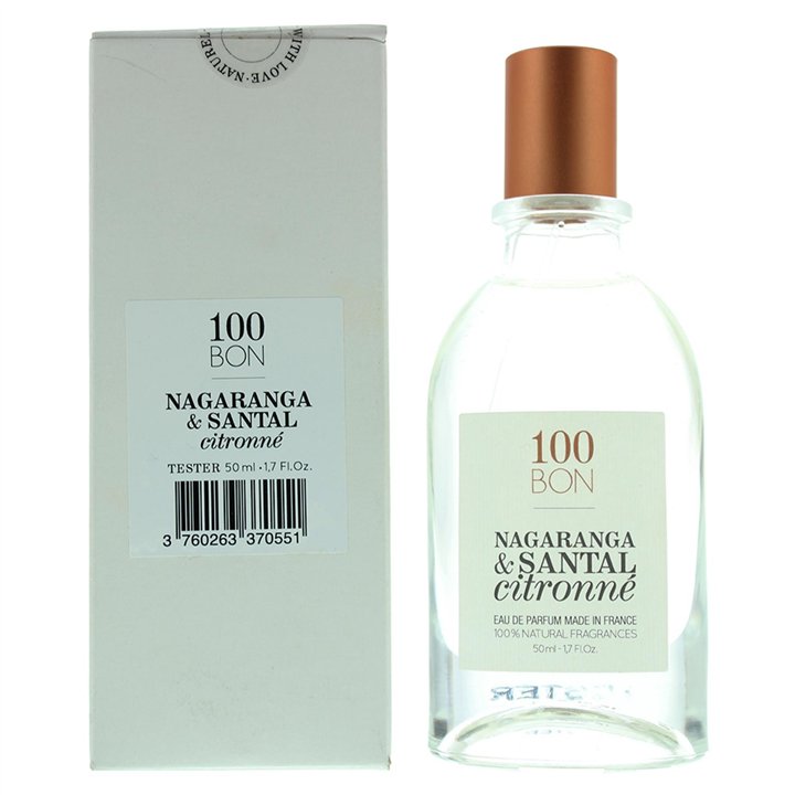 100 Bon, Nagaranga & Santal Citronne, Eau De Parfum, Unisex, 50 ml *Tester - Teknashop Ltd
