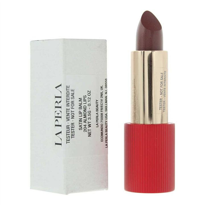 La Perla, Satin Lips, Lip Balm, 204, Almond, 3.5 g *Tester - Teknashop Ltd