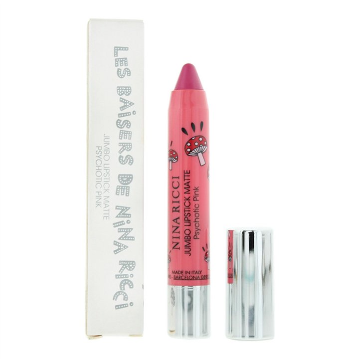 Nina Ricci, Jumbo Lipstick Matte, Jumbo Matte, Cream Lipstick, Psychotic Pink, 2.5 g - Teknashop Ltd