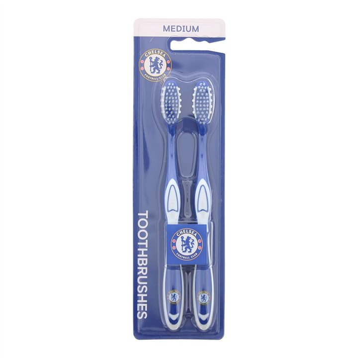 Set Duo, Epl, Chealsea, Toothbrush, Blue and White, 2 pcs - Teknashop Ltd