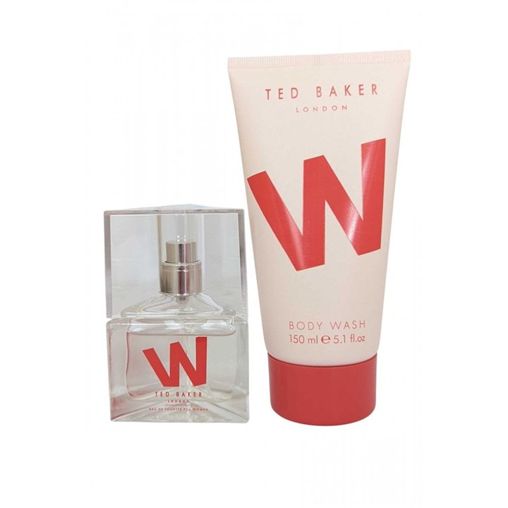 Set Ted Baker: W, Eau De Toilette, For Women, 30 ml + W, Cleansing, Shower Gel, All Over Body, All Skin Types, 150 ml - Teknasho