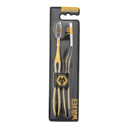 Set, Epl, Wolves, Toothbrush, 2 pcs - Teknashop Ltd