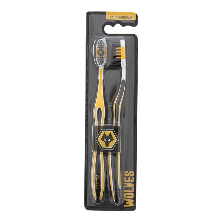 Set, Epl, Wolves, Toothbrush, 2 pcs - Teknashop Ltd