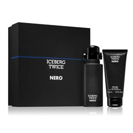 Set Iceberg: Twice Nero, Eau De Toilette, For Men, 125 ml + Twice Nero, Shower Gel, All Over The Body, 100 ml - Teknashop Ltd
