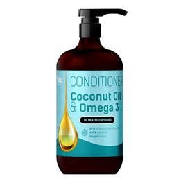 Bio Naturell, Bio Naturell, Coconut Oil & Omega 3, Hair Shampoo, Nourishing, Hydrating, 946 ml - Teknashop Ltd