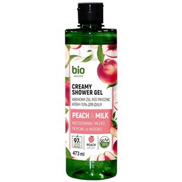 Bio Naturell, Bio Naturell, Peach & Milk Creamy, Moisturizing, Shower Gel, For All Skin Types, 437 ml - Teknashop Ltd