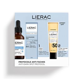 Set Lierac: Protocole, Anti-Dark Spots, Serum, For Face, 30 ml + Sunissime The Sun Velvety, Fluid, For Face, SPF50+, 25 ml - Tek