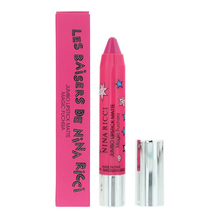 Nina Ricci, Jumbo Lipstick Matte, Cream Lipstick, Magic Fuchsia, 2.5 g *Tester - Teknashop Ltd