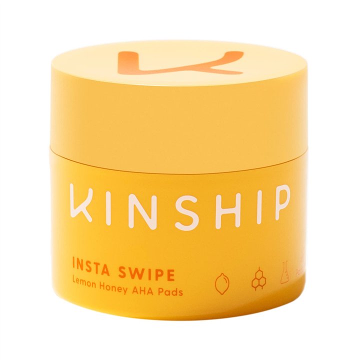 Kinship, Insta Swipe AHA Lemon Honey Pads, Exfoliating, Peel-Off Pads, 45 pcs - Teknashop Ltd