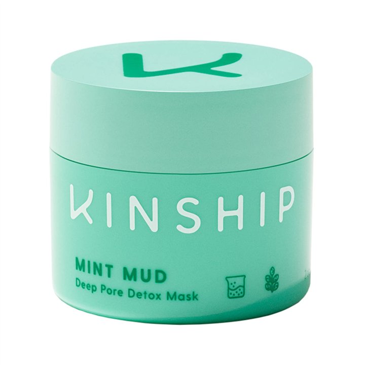 Kinship, Mint Mud Deep Pore Detox, Balancing, Mud Mask, For Face, 57 g - Teknashop Ltd