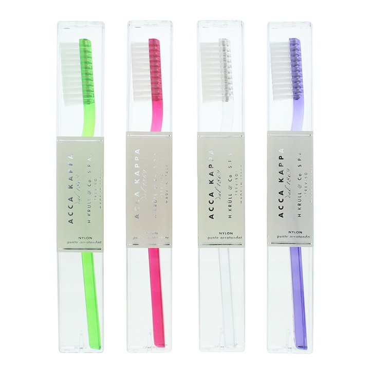 Acca Kappa, Soft Natural Bristles, Toothbrush - Teknashop Ltd