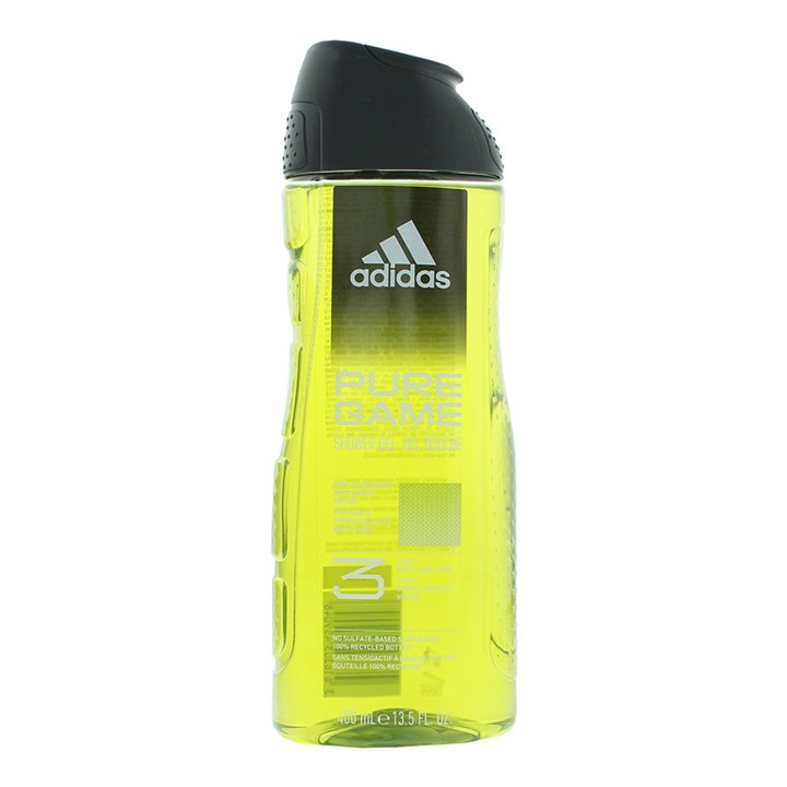 Adidas, Pure Game, Shower Gel, For All Skin Types, 400 ml - Teknashop Ltd