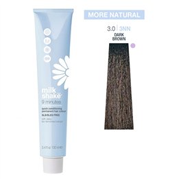 Milk Shake, 9 Minutes, SLS/SLES-Free, Permanent Hair Dye, 3.03NN Dark Brown, 100 ml - Teknashop Ltd