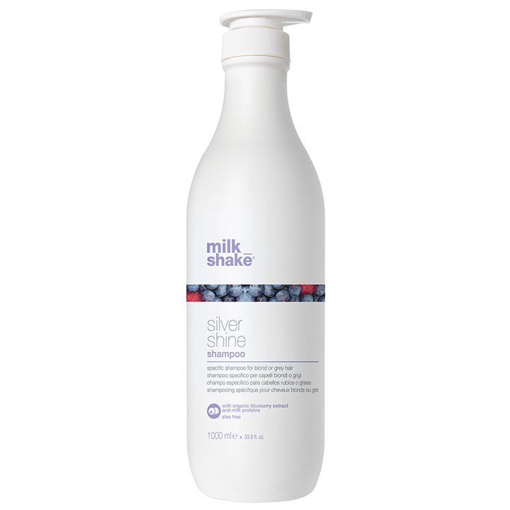 Milk Shake, Silver Shine, Sulfates-Free, Hair Shampoo, For Neutralisation Of Yellow Tones, 1000 ml - Teknashop Ltd