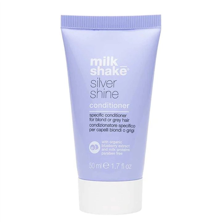 Milk Shake, Silver Shine, Paraben-Free, Hair Conditioner, For Neutralisation Of Yellow Tones, 50 ml - Teknashop Ltd
