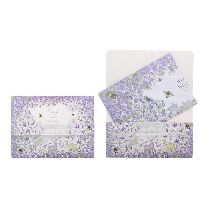 Woods Of Windsor, Lavender, Metal Cup Holder, Drawer Liner, 5 pcs - Teknashop Ltd