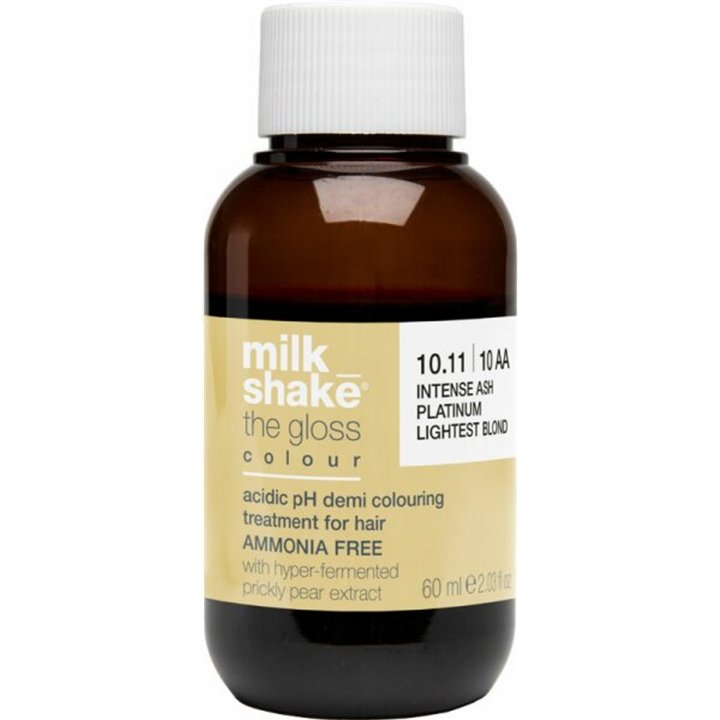 Milk Shake, The Gloss Acidic pH Demi-Permanent Colour 10.1, Demi-Permanent Hair Dye, 10.1 Platinum Blonde, 60 ml - Teknashop Ltd