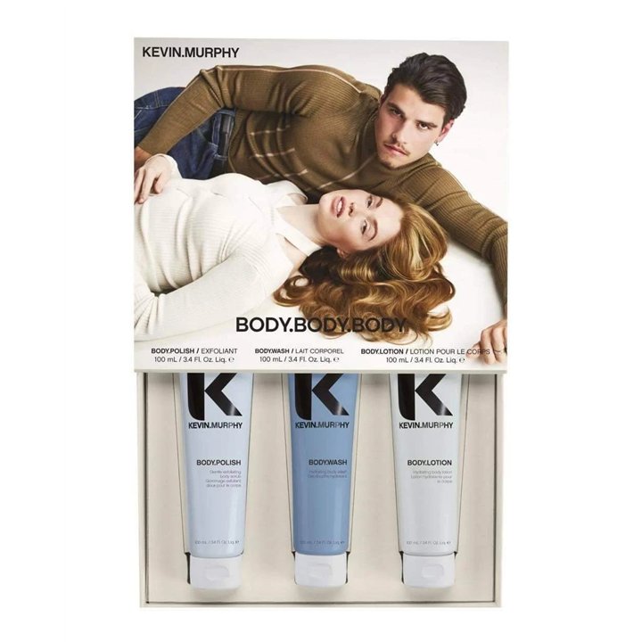 Set Kevin Murphy: Body, Body Scrub, 100 ml + Body, Hydrating, Body Wash, 100 ml + Body, Hydrating, Body Lotion, 100 ml - Teknash