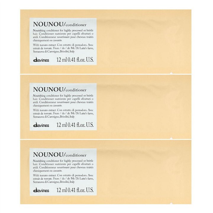 Davines, Nounou, Hair Conditioner, Nourishing, 12 pcs, 12 ml - Teknashop Ltd