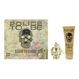Set Police: To Be Born To Shine, Eau De Toilette, For Men, 75 ml + To Be Born To Shine, Shower Gel & Shampoo 2-In-1, 100 ml - Te