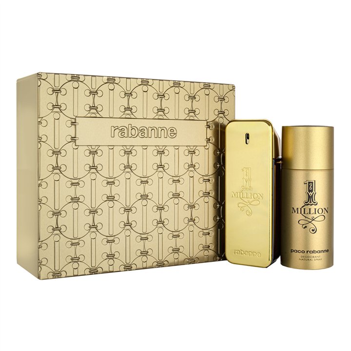Set Paco Rabanne: 1 Million, Eau De Toilette, For Men, 50 ml + 1 Million, Deodorant Stick, For Men, 75 ml - Teknashop Ltd