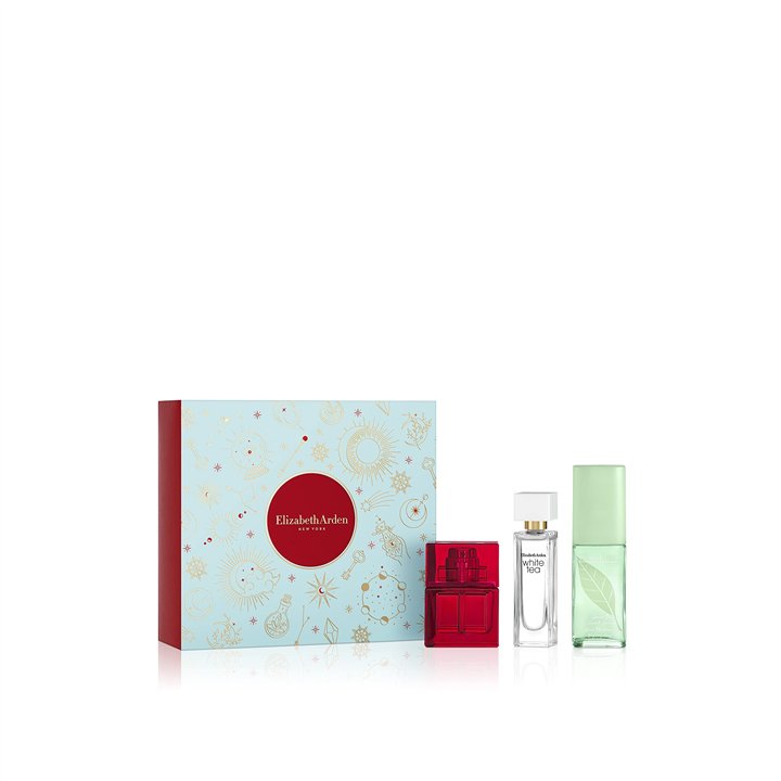 Set Elizabeth Arden: Red Door, Eau De Toilette, For Women, 10 ml + White Tea, Eau De Toilette, For Women, 10 ml + Green Tea, Sce