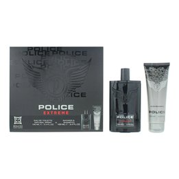 Set Police: Extreme, Eau De Toilette, For Men, 100 ml + Extreme, Shower Gel & Shampoo 2-In-1, 100 ml - Teknashop Ltd