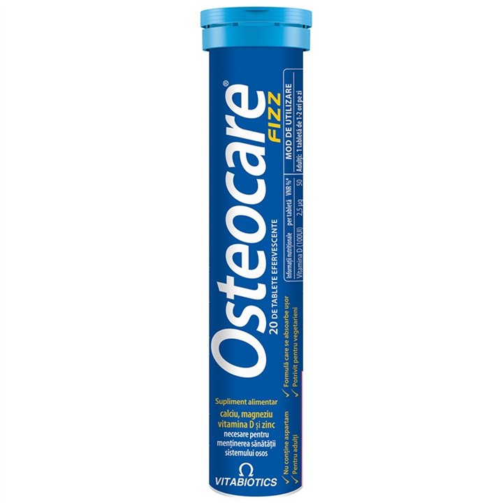 Vitabiotics, Osteocare, Effervescent Tablets, 20 pcs, 20 pcs - Teknashop Ltd