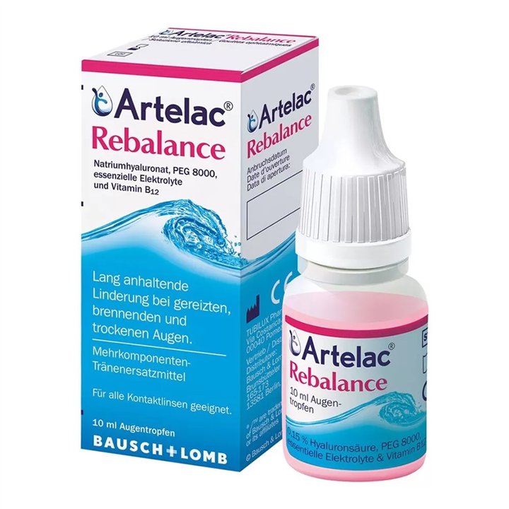 Bausch & Lomb, Artelac Rebalance, Protects Dry Eyes, Ophthalmic Gel, 10 ml - Teknashop Ltd