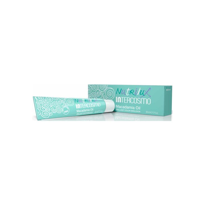 Intercosmo, Nutrilux, Permanent Hair Dye, 5.13 Light Brown Golden Ash, 60 ml - Teknashop Ltd