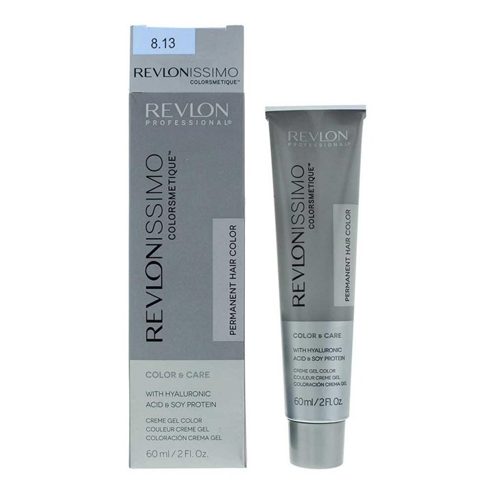 Revlon, Revlonissimo Colorsmetique, Permanent Hair Dye, 8.13 Light Frosty Beige Blonde, 60 ml - Teknashop Ltd